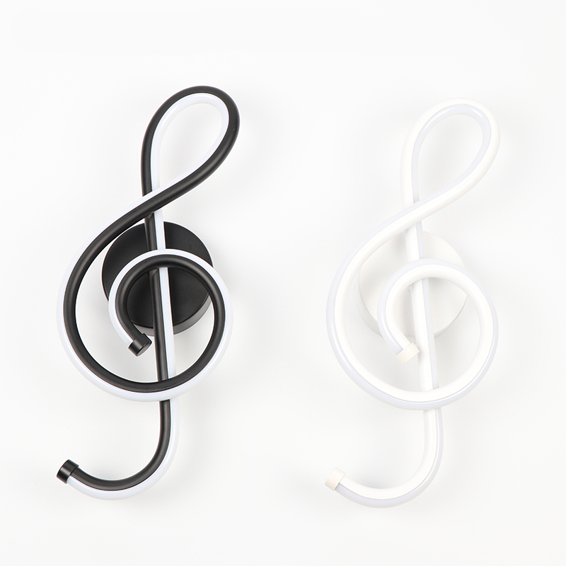 Modern G-Treble Clef Iron LED Wall Sconce - Sage Design Group