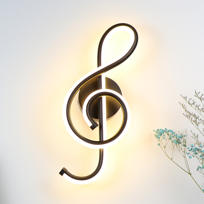 Modern G-Treble Clef Iron LED Wall Sconce - Sage Design Group