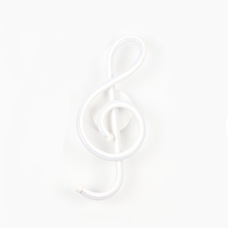 Modern G-Treble Clef Iron LED Wall Sconce - Sage Design Group