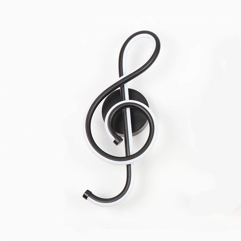 Modern G-Treble Clef Iron LED Wall Sconce - Sage Design Group