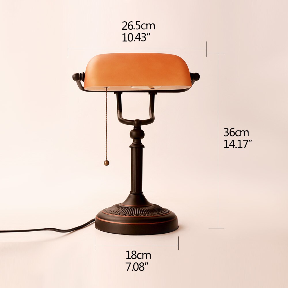 Vintage Banker Table Lamp - Image 11