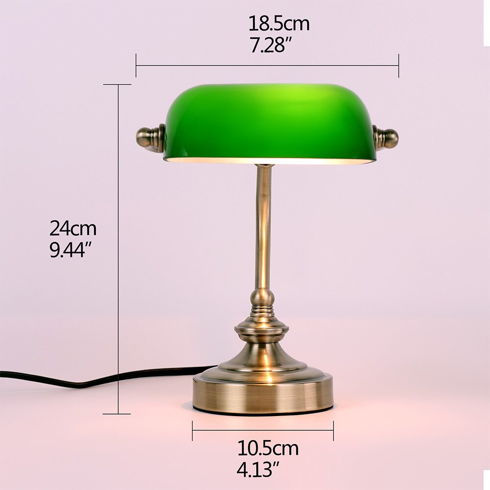 Vintage Banker Table Lamp - Image 7