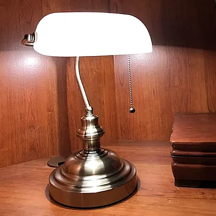 Vintage Banker Table Lamp - Sage Design Group - Annette Sage, CEO
