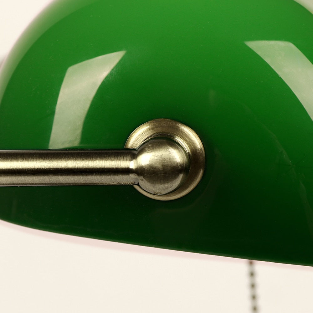 Vintage Banker Table Lamp - Green - Sage Design Group - Annette Sage, CEO